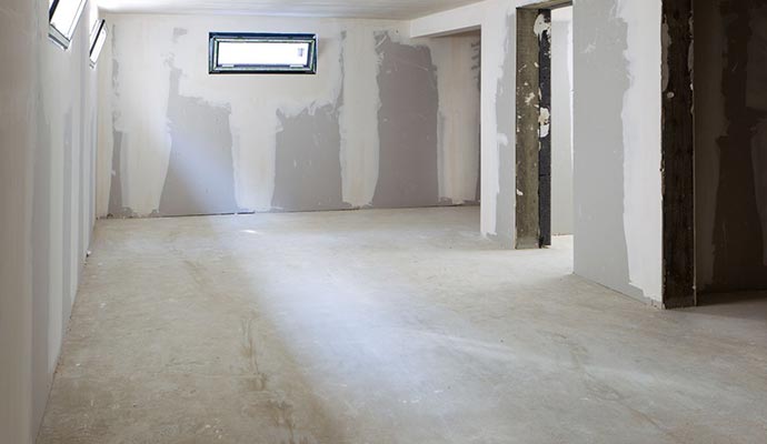 Basement waterproofing