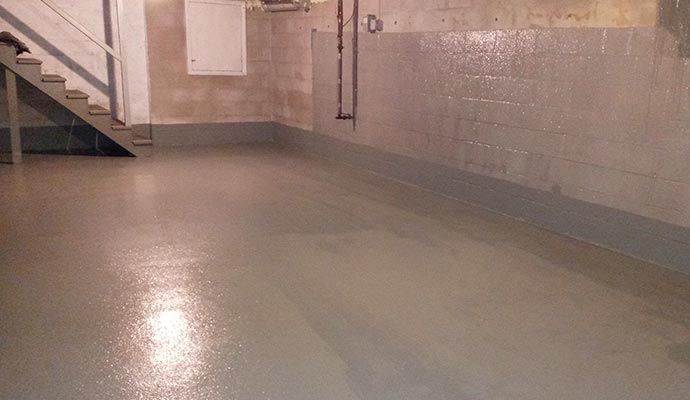 waterproof basement in Greenville