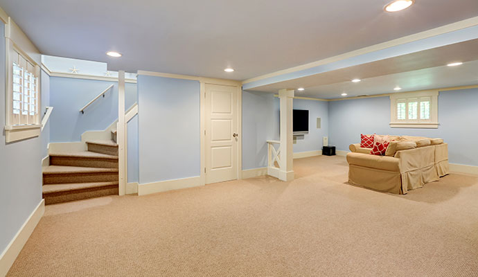 Clean basement