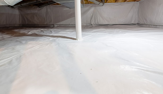 encapsulated moisture control basement