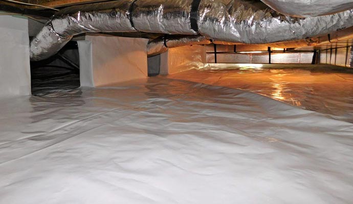 Vapor Barrier Installation for Crawl Space in Portsmouth and Rye