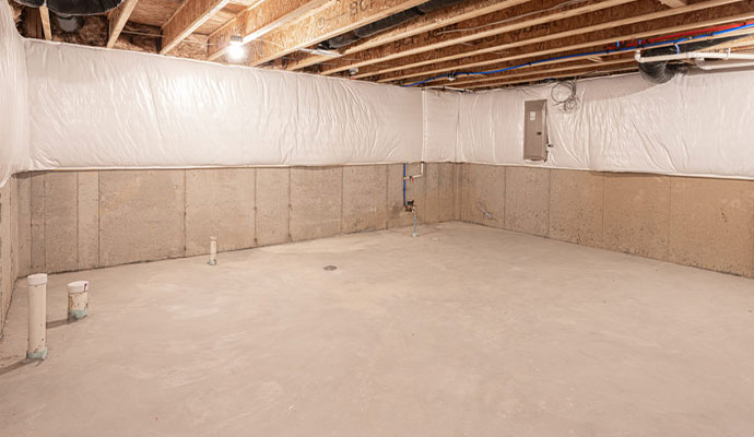 moisture control and waterproofing basement