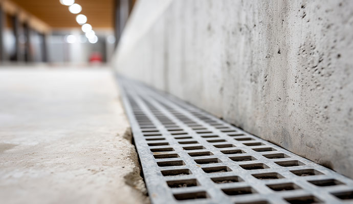 Interior drainage system