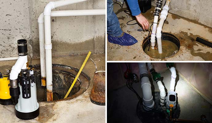 Professional sump pump installation, repair and maintenance service