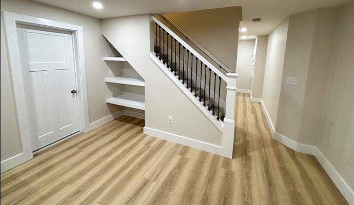 Professionally finished basement