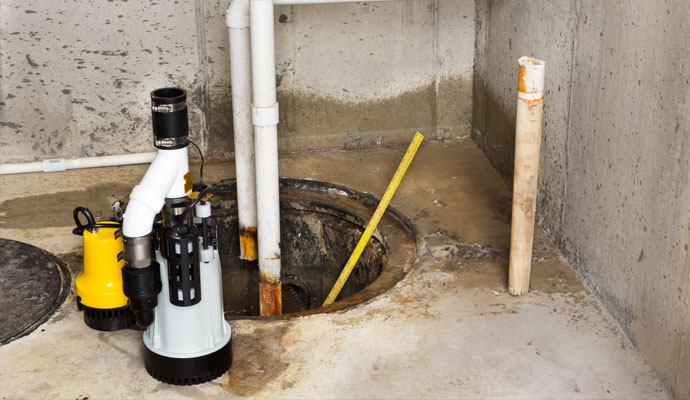 installed secondary backup sump pump