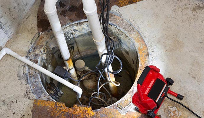 repairing sump pit